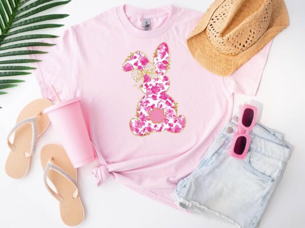 chinoiserie bunny pink