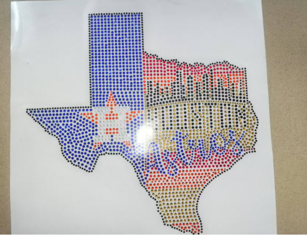 TEXAS RHINESTONE BLING TRANSFER